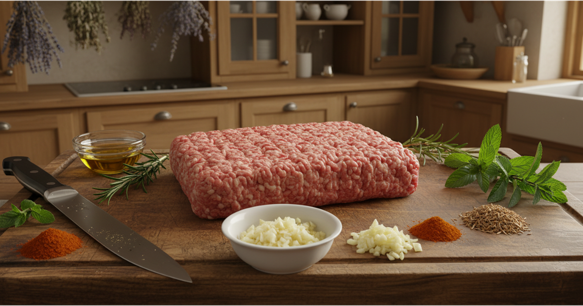ground lamb