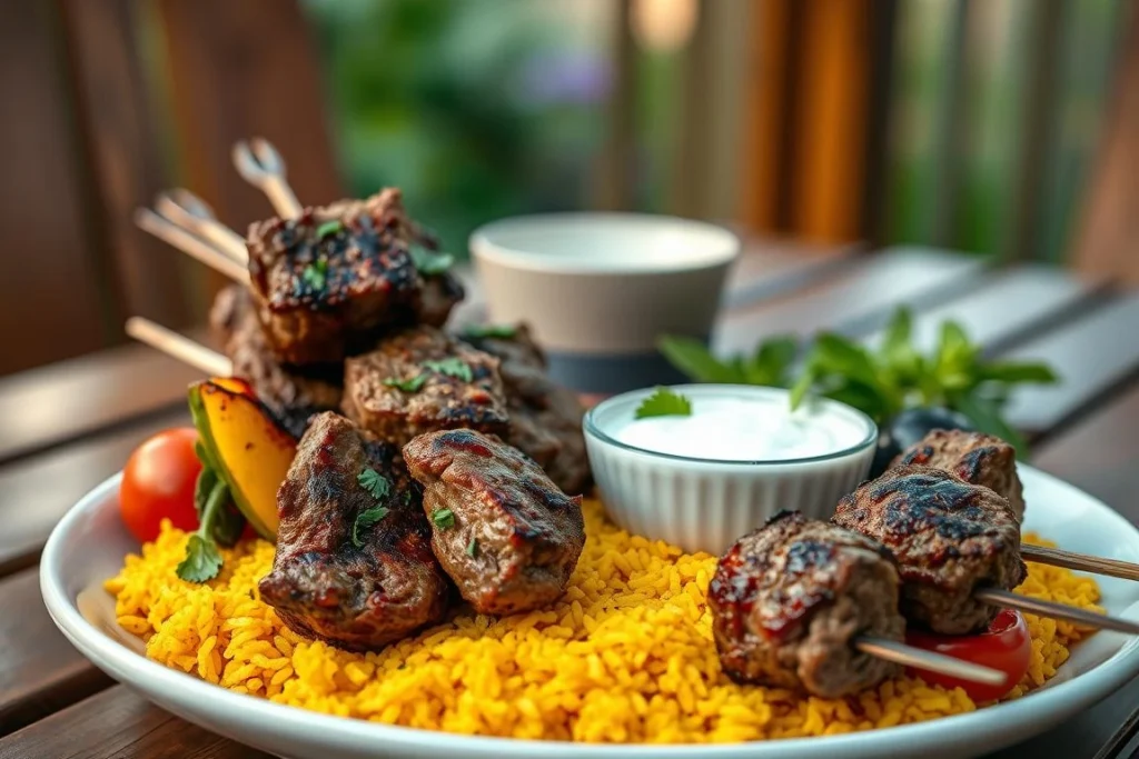 ground lamb kebabs