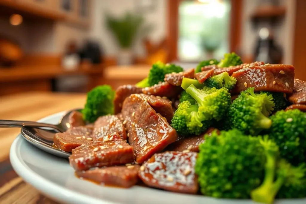 beef and broccoli stir fry